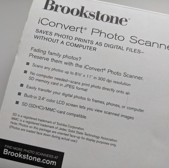 Brookstone Cameras, Photo & Video Brookstone Iconvert Photo Scanner